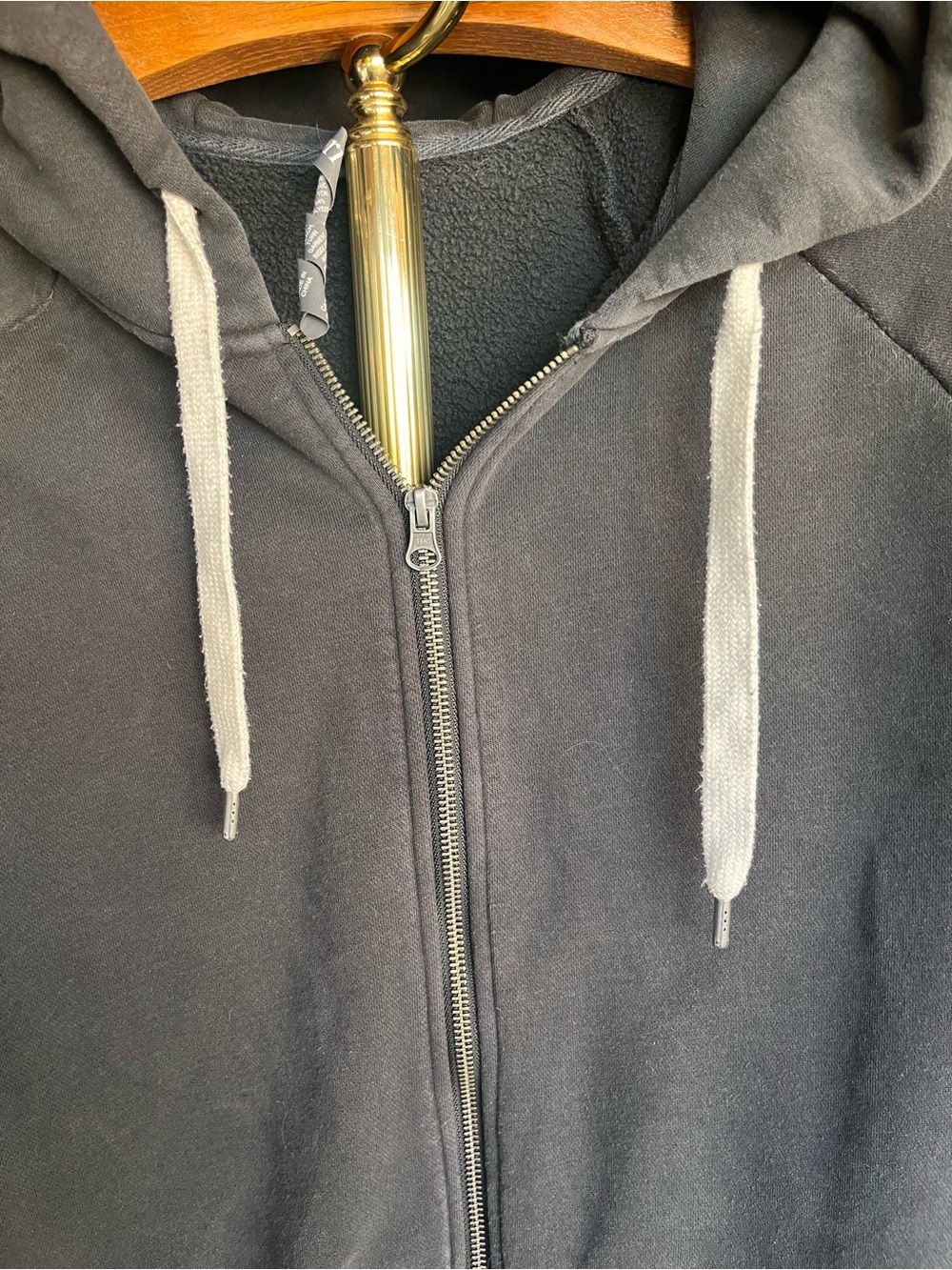 Vuori Black Restore Hoodie Full-Zip Sweatshirt XL - Picture 5 of 12